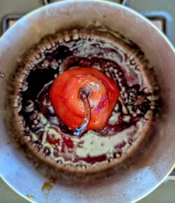 Pera Cotta Nel Chianti con Gelato